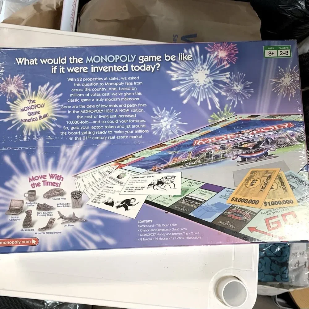 NWT Monopoly Here & Now Edition Board Game Sealed Parker Brothers 2006